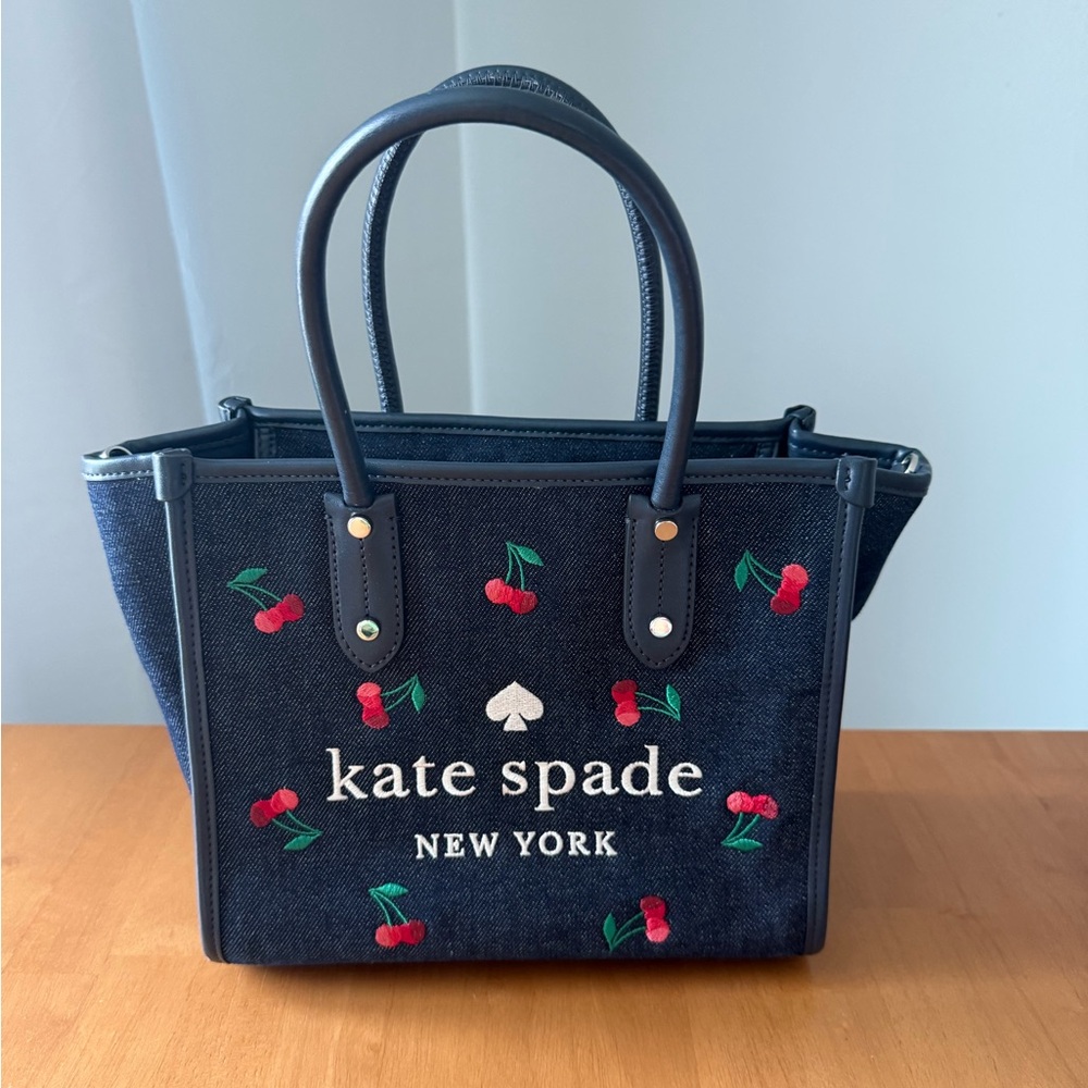 Kate Spade Ella Denim Cherry Tote - Picture 4 of 5
